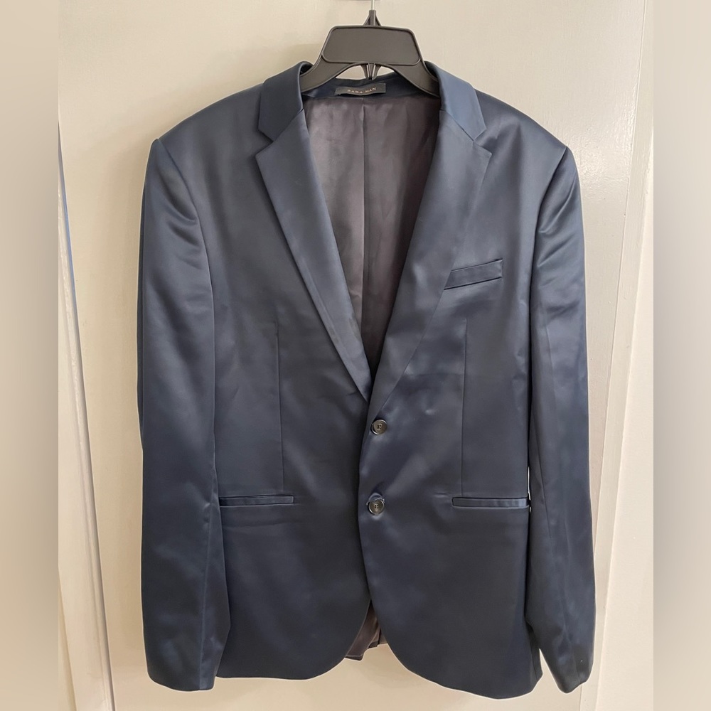 Zara Man Formal Navy Blazer Size 42